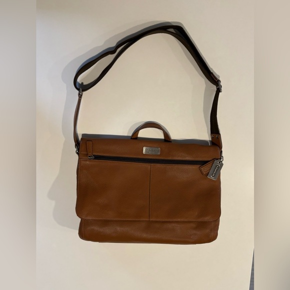 Coach  | Laptop Messenger Bag | Brown Leather - Picture 2 of 8